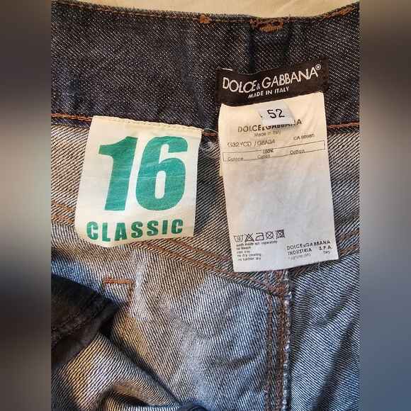 Dolce and Gabbana Classic 16 Jeans sz 52 - Picture 5 of 9